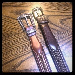 Brighton and Orvis belts size 38 plus bonus belt